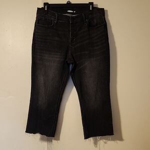 Old Navy Dark Wash Cropped Jeans